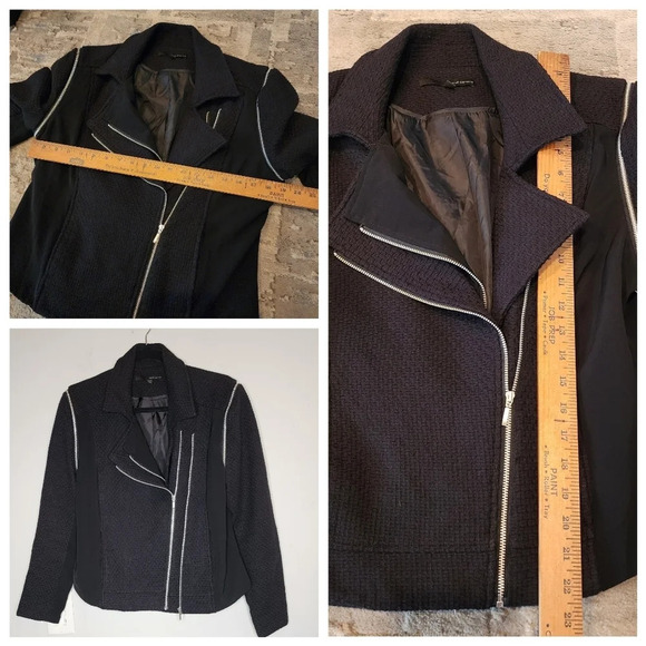 HARVE BERNARD versatile Double Zipper cotton moto Jacket - Picture 8 of 16